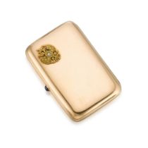 An imperial presentation jewelled gold cigarette case, workmaster Gabriel Niukkanen, St Petersburg,