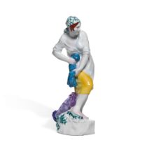 Laundress: a Soviet porcelain figure, A.M. Lukin after a design by N.Ya. Danko, Lomonosov Porcelain