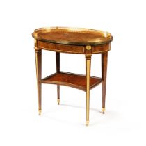 A Louis XVI gilt-bronze mounted thuya burr table &#224; m&#233;canisme, by David Roentgen, circa 179