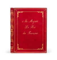 Jollois, Jean-Baptiste Prosper Histoire du si&#232;ge d'Orl&#233;ans, 1833. Maroquin rouge. Bel exem
