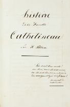 [Cathelineau] &#8212; Fran&#231;ois Blon Histoire de la famille Cathelineau. Manuscrit, 1852. Et 2 l