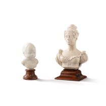 Two S&#232;vres porcelain busts, circa 1819 Estimate: Estimate: 1,200 - 1,800 EUR 1,200 - 1,800 EUR