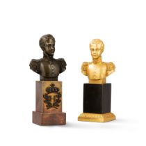 French, 19th century | France, XIXe si&#232;cle Two busts of the Comte de Chambord as a child | Deux