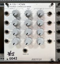 Doepfer A-135-1 VCMIX Coltage Controlled Mixer Dynamically mix multiple signals. Voltage control