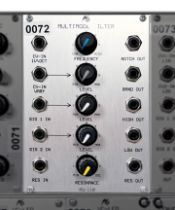 Analogue Systems RS-110 Multimode Filter. Flexible filter with multiple response types. Shapes tonal