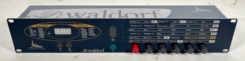 Waldorf Pulse Synthesizer Analog monophonic synth. Rich oscillators and filters. Compact design with