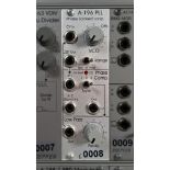 Doepfer A-196 PLL Phase Locked Loop Tracks input frequencies. Generates related oscillator tones.