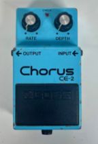 Boss CE-2 Chorus (C) Tested. Powers up, passes signal but has various faults and/or dirty controls
