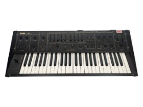 Korg Delta. Polyphonic analog/string synthesizer. Dual sections for layered sounds. (D) Tested.