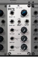 Analogue Systems RS-80 VC-LFO. Voltage-controlled low-frequency oscillator. Broad range of