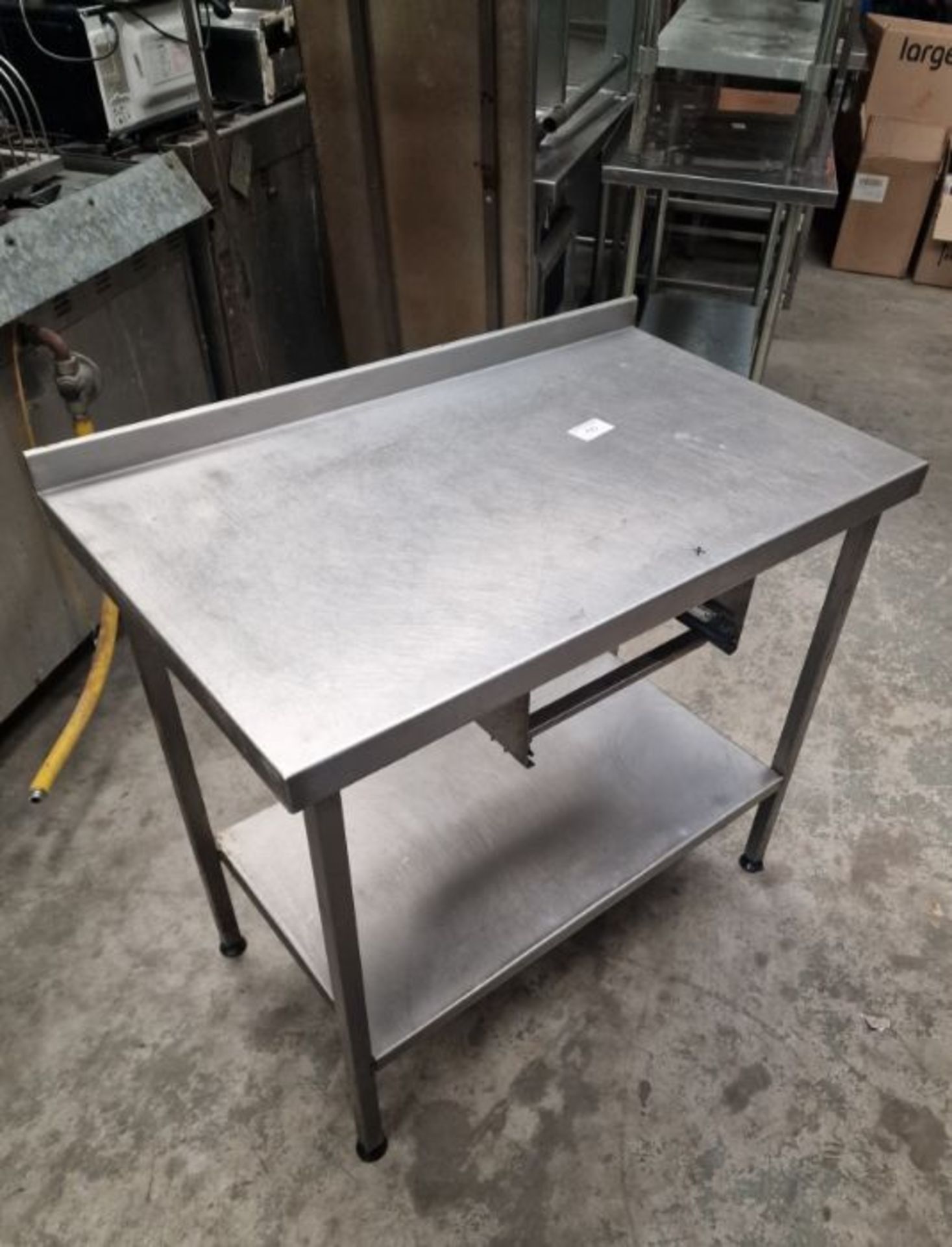 S/S table with undershelf.