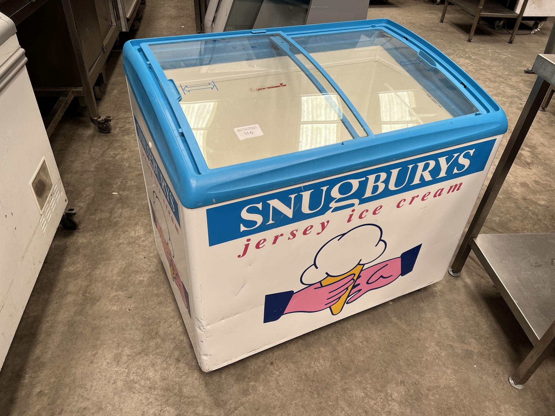 Ice Cream Freezer, Sliding Lids - Image 3 of 3