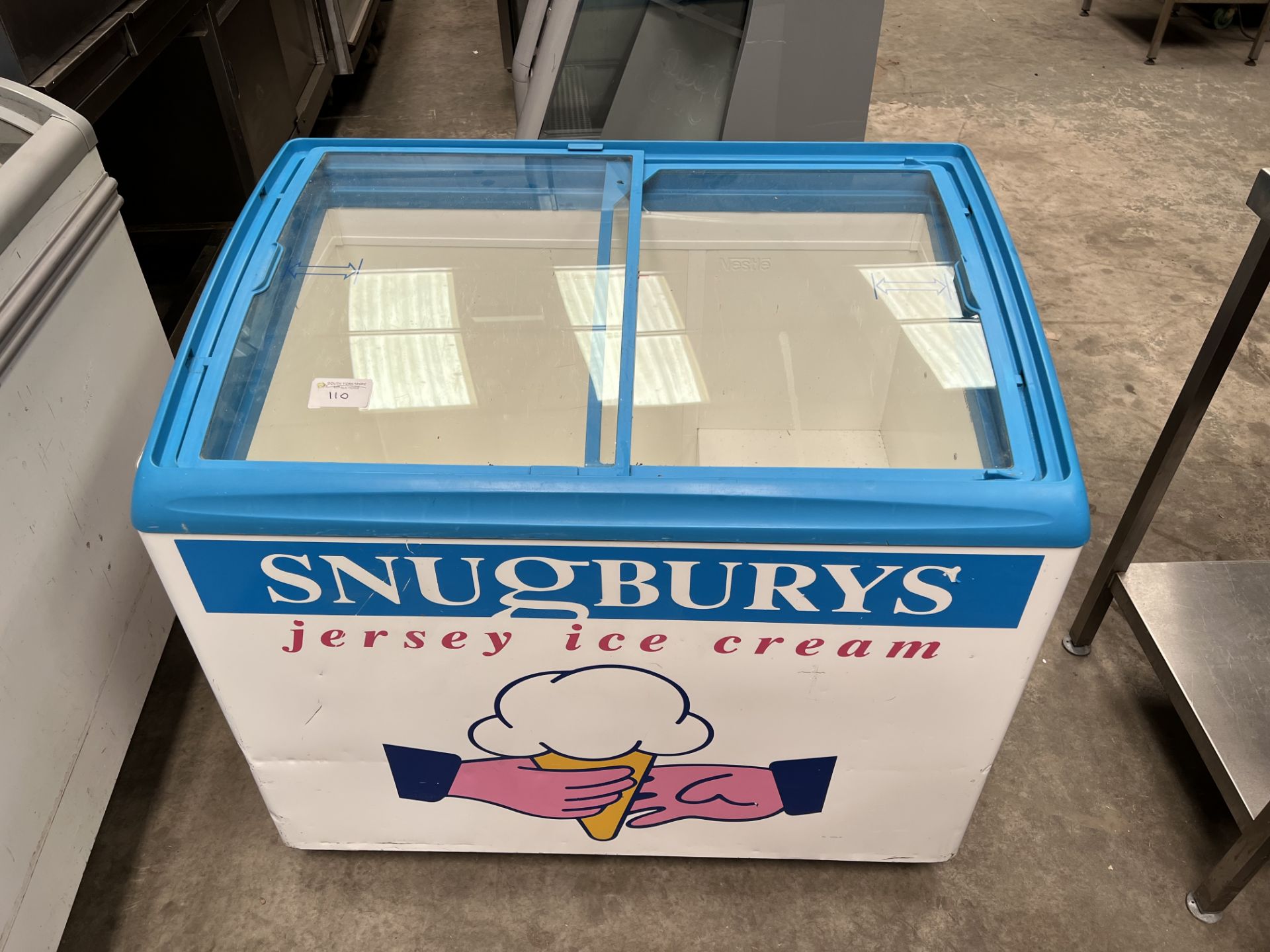 Ice Cream Freezer, Sliding Lids