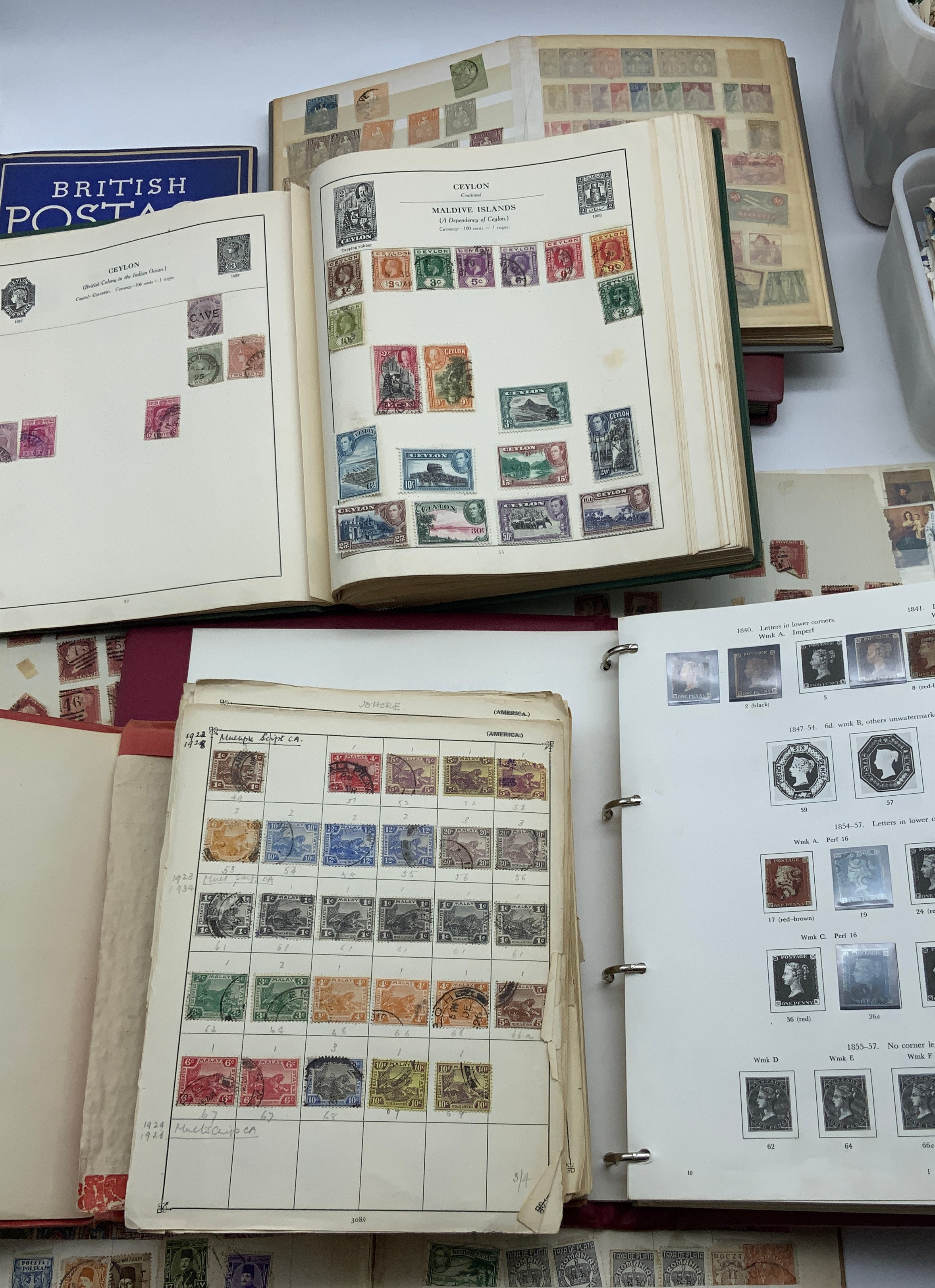 BOX OF VARIOUS STAMPS INCLUDING THREE PENNY BLACK, SOME OTHER HIGH-VALUE STAMPS - Image 23 of 47