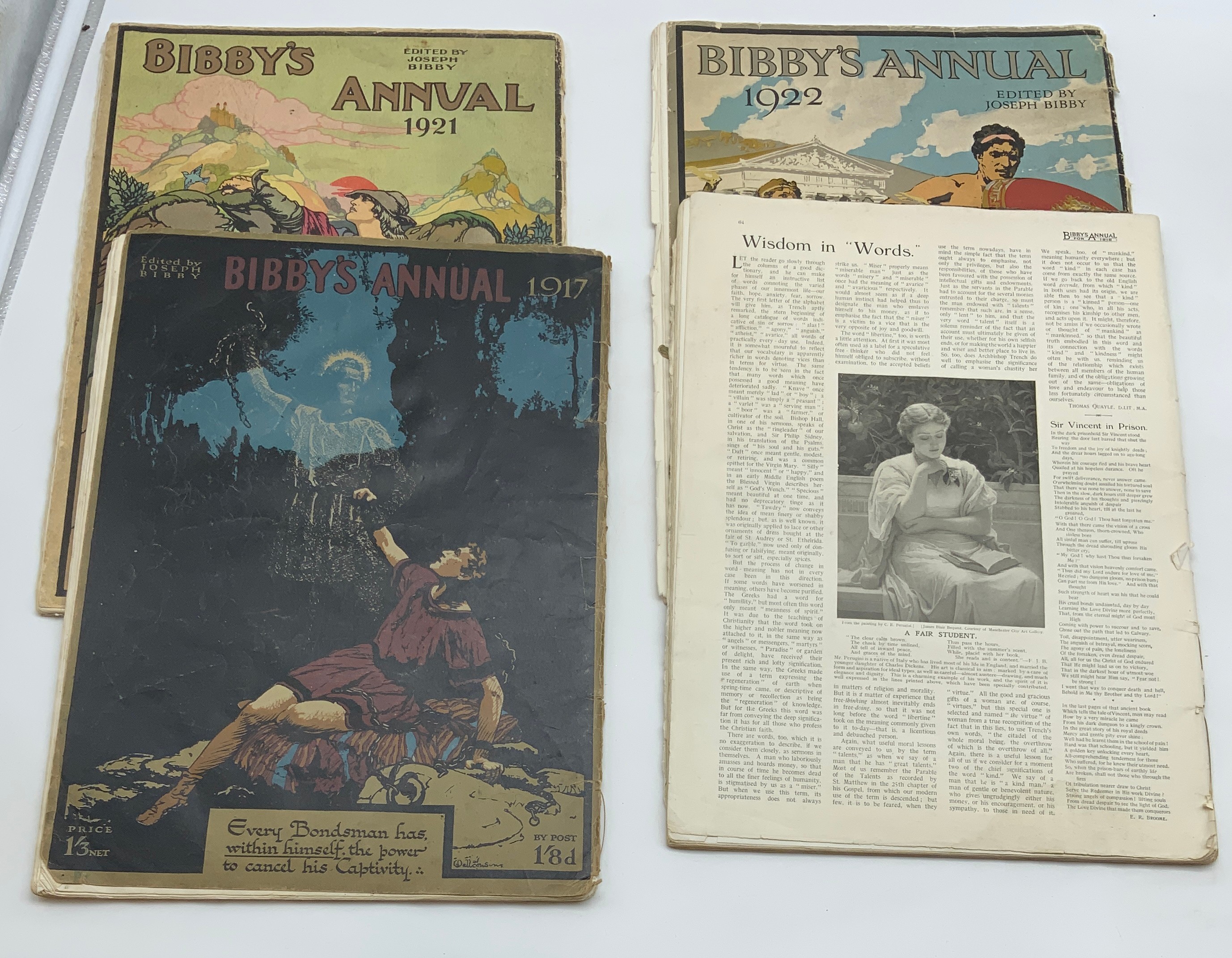 BIBBY'S ANNUALS 1921,1917,1918 A/F - Image 4 of 4