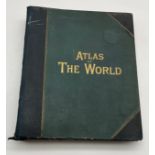 1893 ATLAS OF THE WORLD CONTAINING ONE HUNDRED DOUBLE PAGE MAPS BY G.W. BACON F.R.G.S.