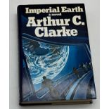 SIGNED IMPERIAL EARTH BY ARTHUR C CLARKE PUBLISHED BY GOLLANCZ 1975