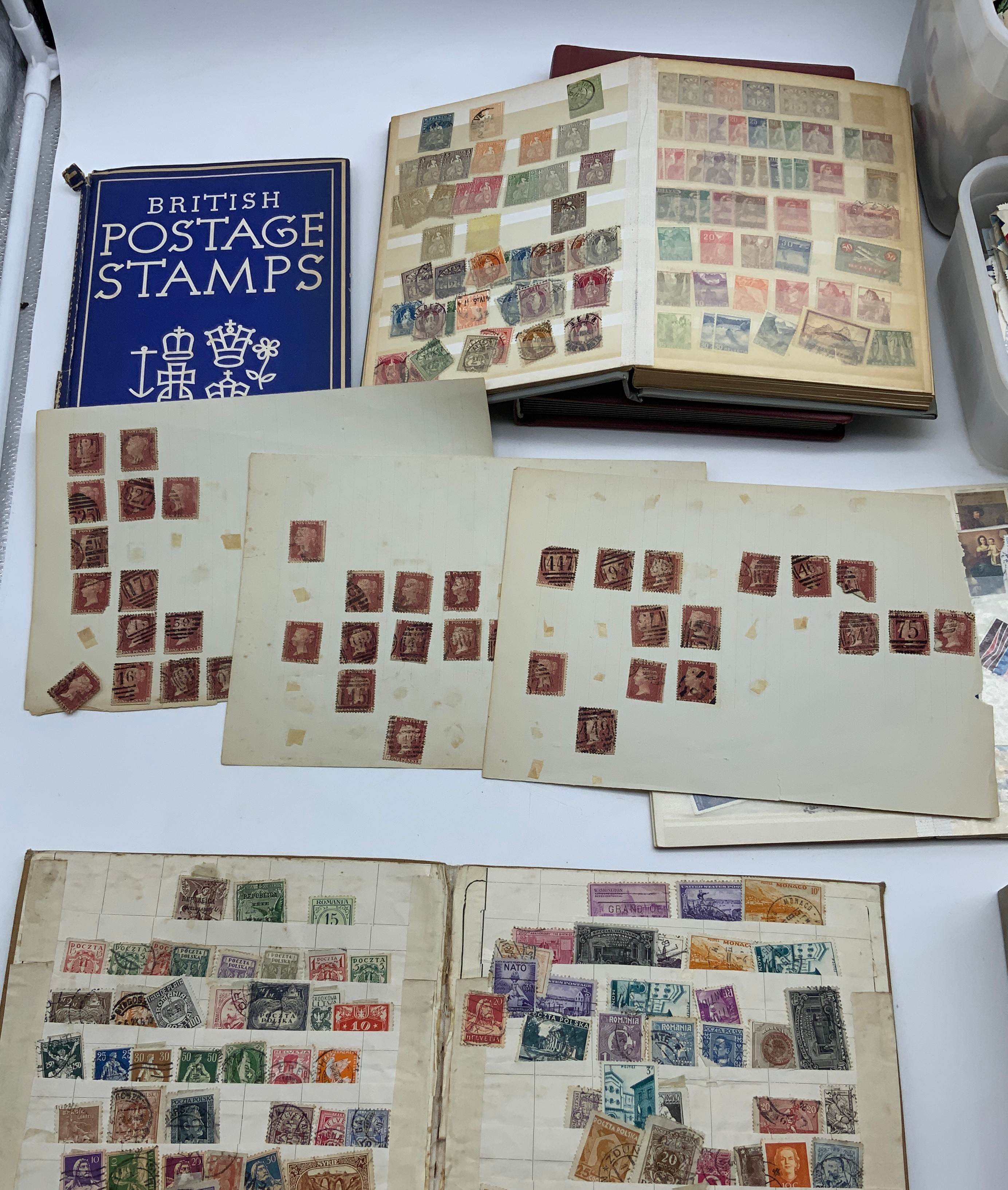 BOX OF VARIOUS STAMPS INCLUDING THREE PENNY BLACK, SOME OTHER HIGH-VALUE STAMPS - Image 3 of 47