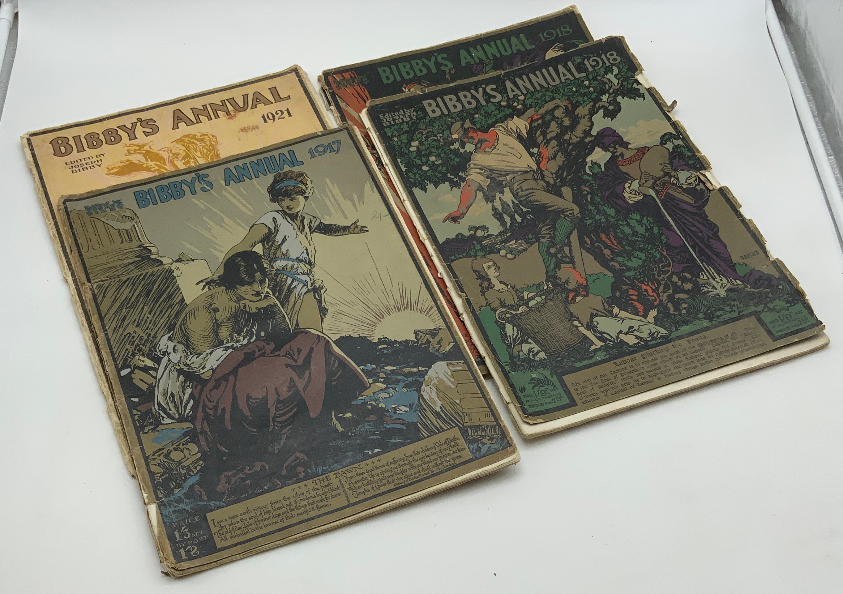 BIBBY'S ANNUALS 1921,1917,1918 A/F