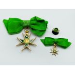 MILITARY AND HOSPITALLER ORDER OF ST. LAZARUS OF JERUSALEM MEDAL WITH MINIATURE