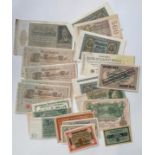 GERMAN BANKNOTES (27) 1910-1930’S REICHS INFLATION NOTES