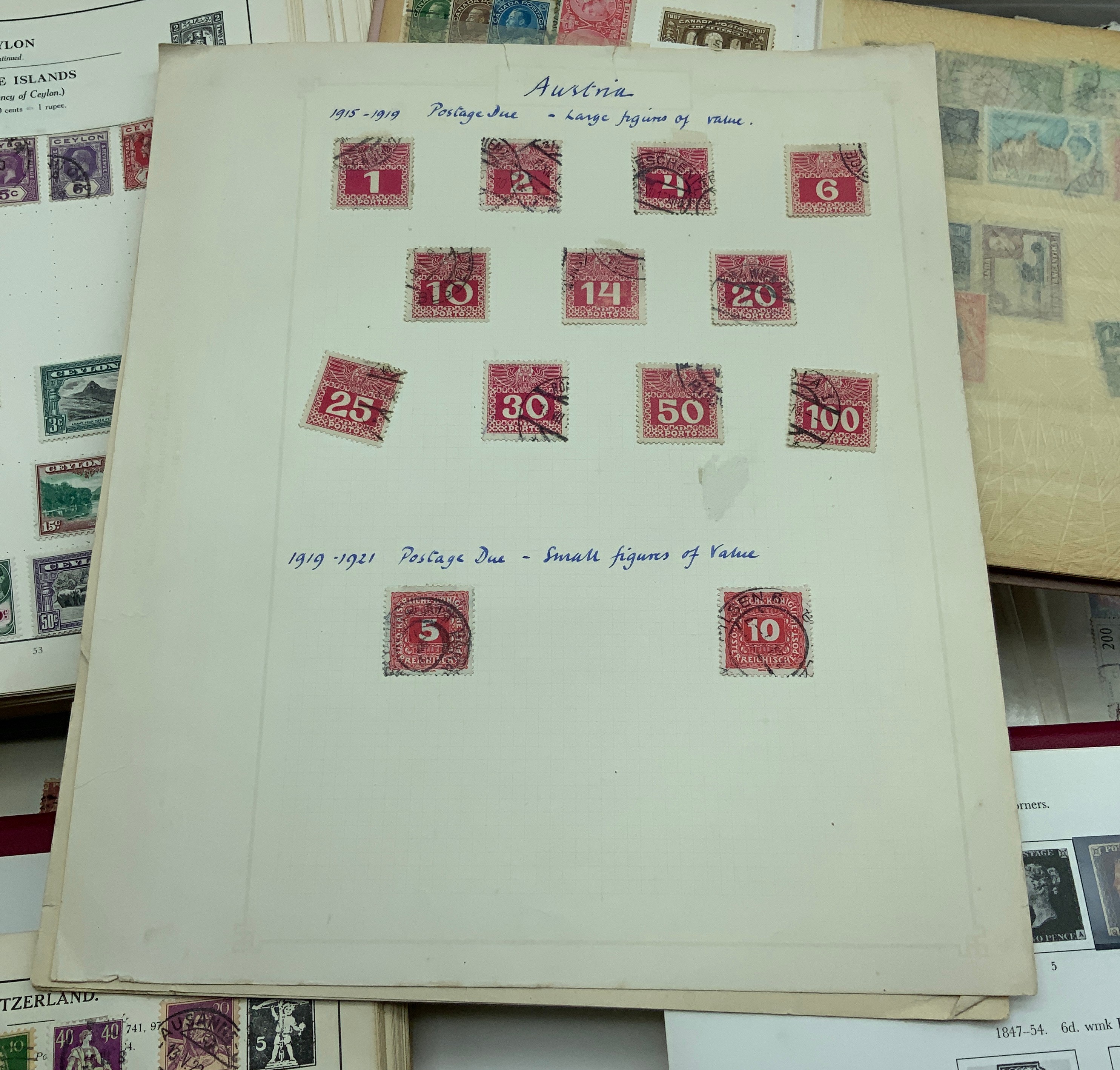 BOX OF VARIOUS STAMPS INCLUDING THREE PENNY BLACK, SOME OTHER HIGH-VALUE STAMPS - Image 46 of 47