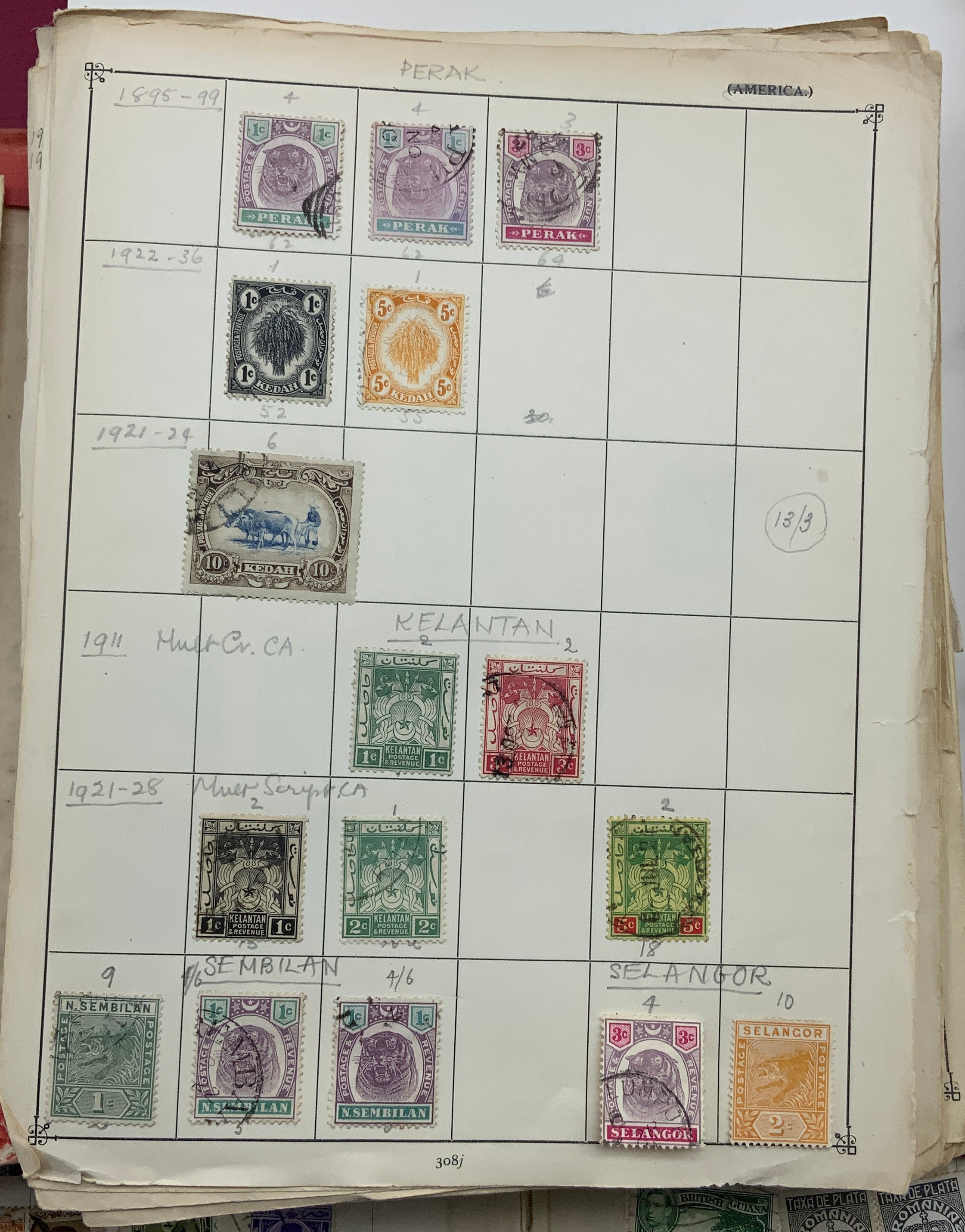 BOX OF VARIOUS STAMPS INCLUDING THREE PENNY BLACK, SOME OTHER HIGH-VALUE STAMPS - Image 25 of 47