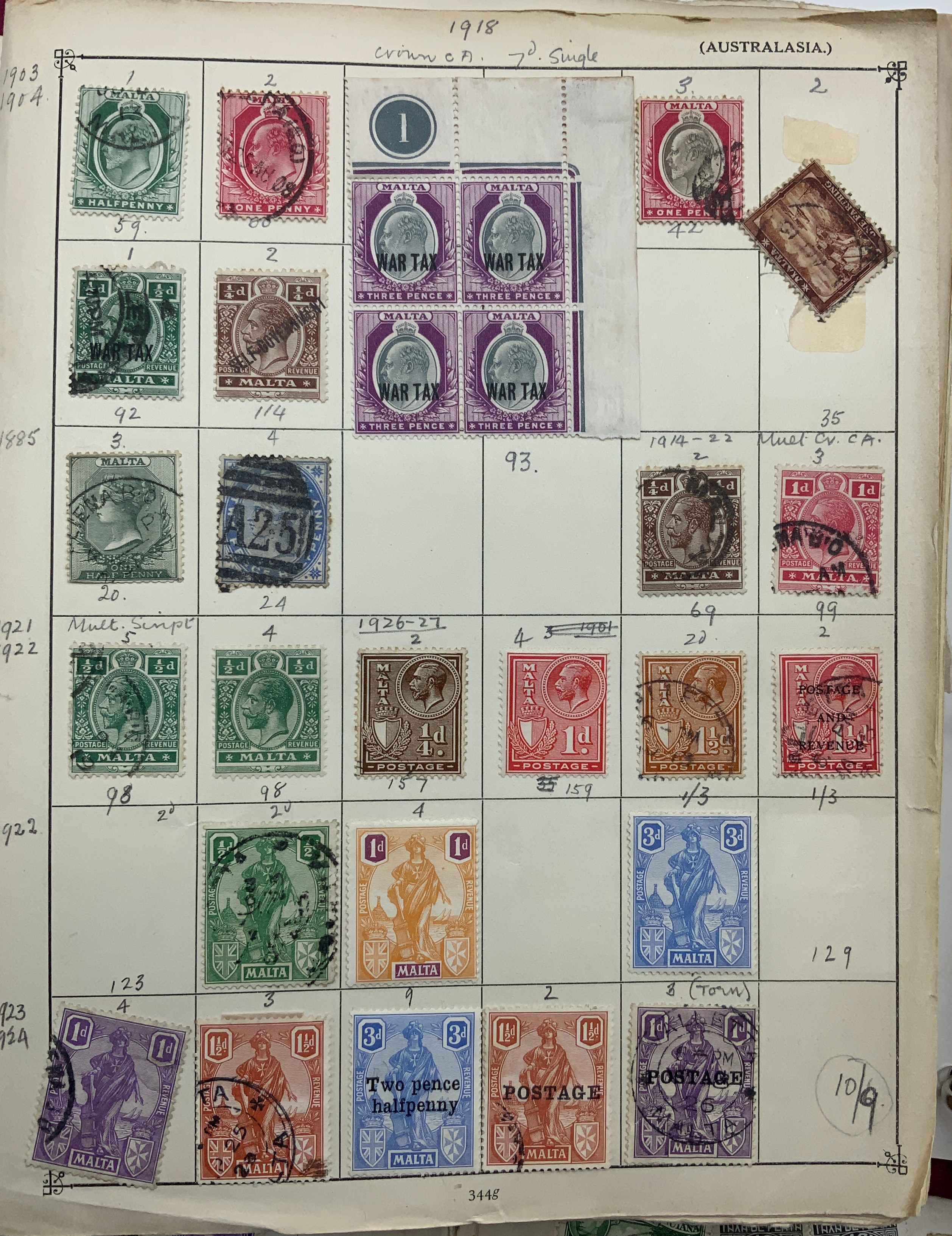 BOX OF VARIOUS STAMPS INCLUDING THREE PENNY BLACK, SOME OTHER HIGH-VALUE STAMPS - Image 28 of 47