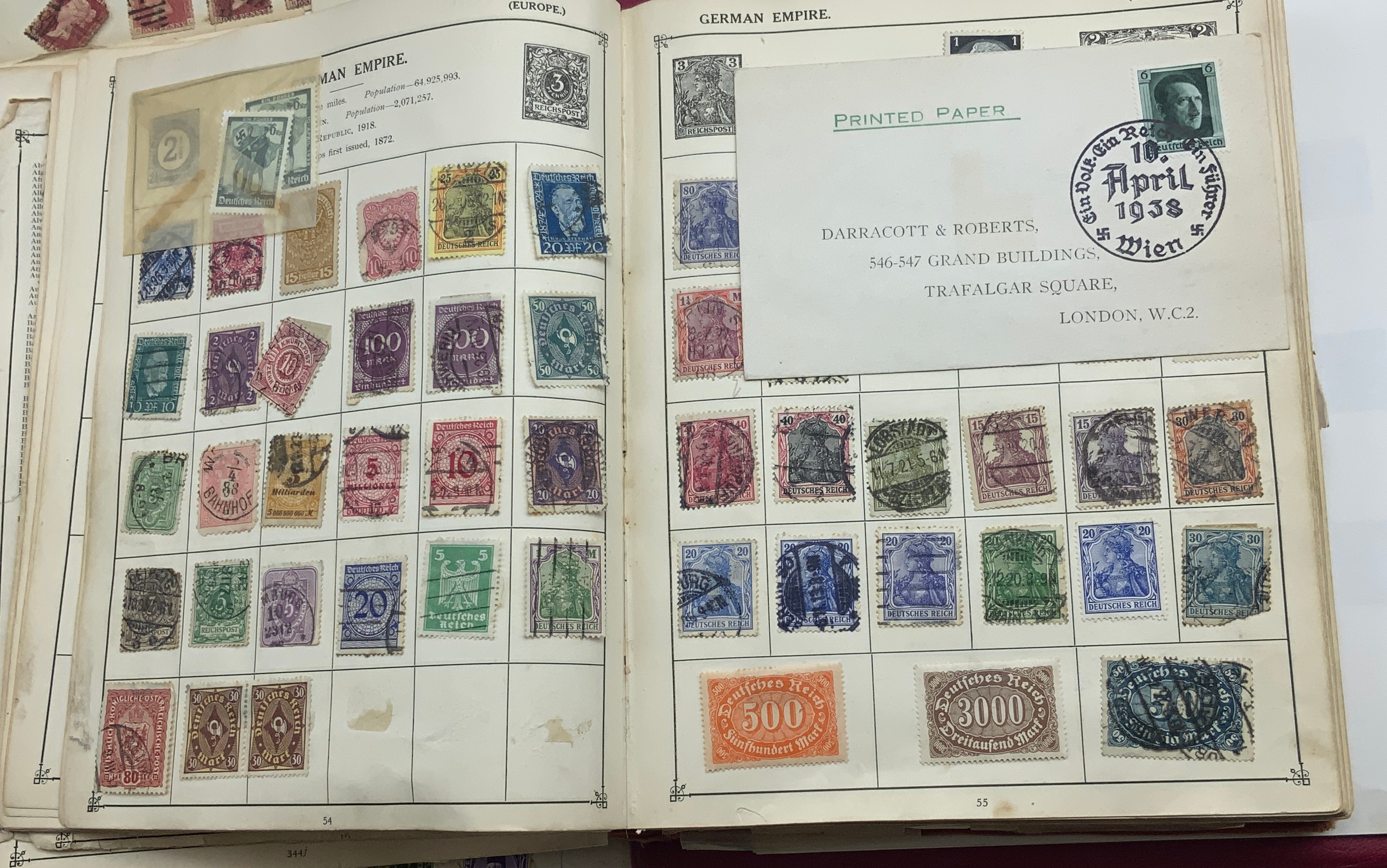 BOX OF VARIOUS STAMPS INCLUDING THREE PENNY BLACK, SOME OTHER HIGH-VALUE STAMPS - Image 30 of 47
