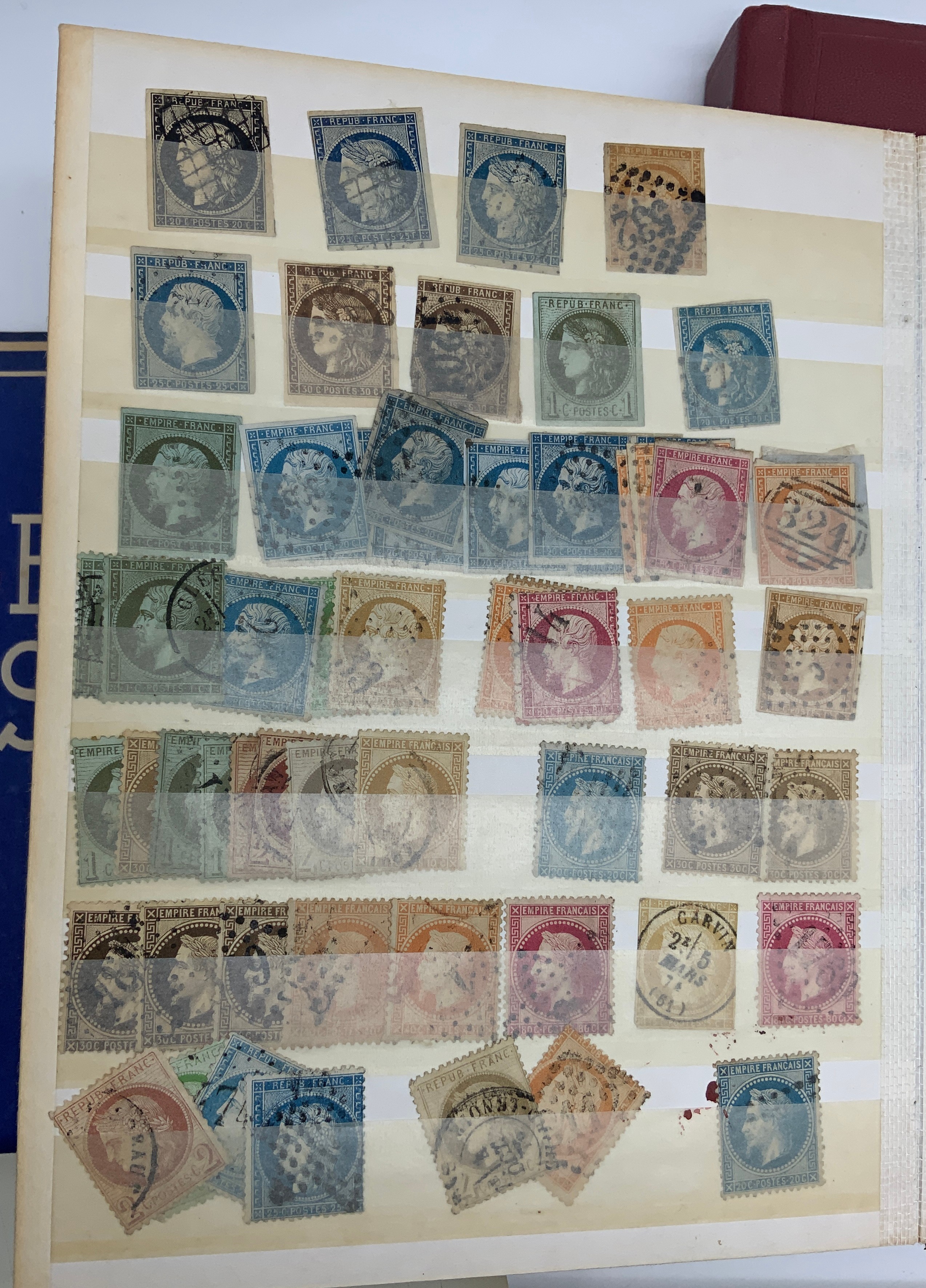 BOX OF VARIOUS STAMPS INCLUDING THREE PENNY BLACK, SOME OTHER HIGH-VALUE STAMPS - Image 9 of 47