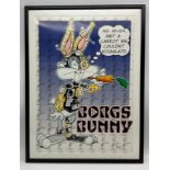 FRAMED SIGNED PRINT BY JIM BARKER BORGS BUNNY FROM NOVACON 2000