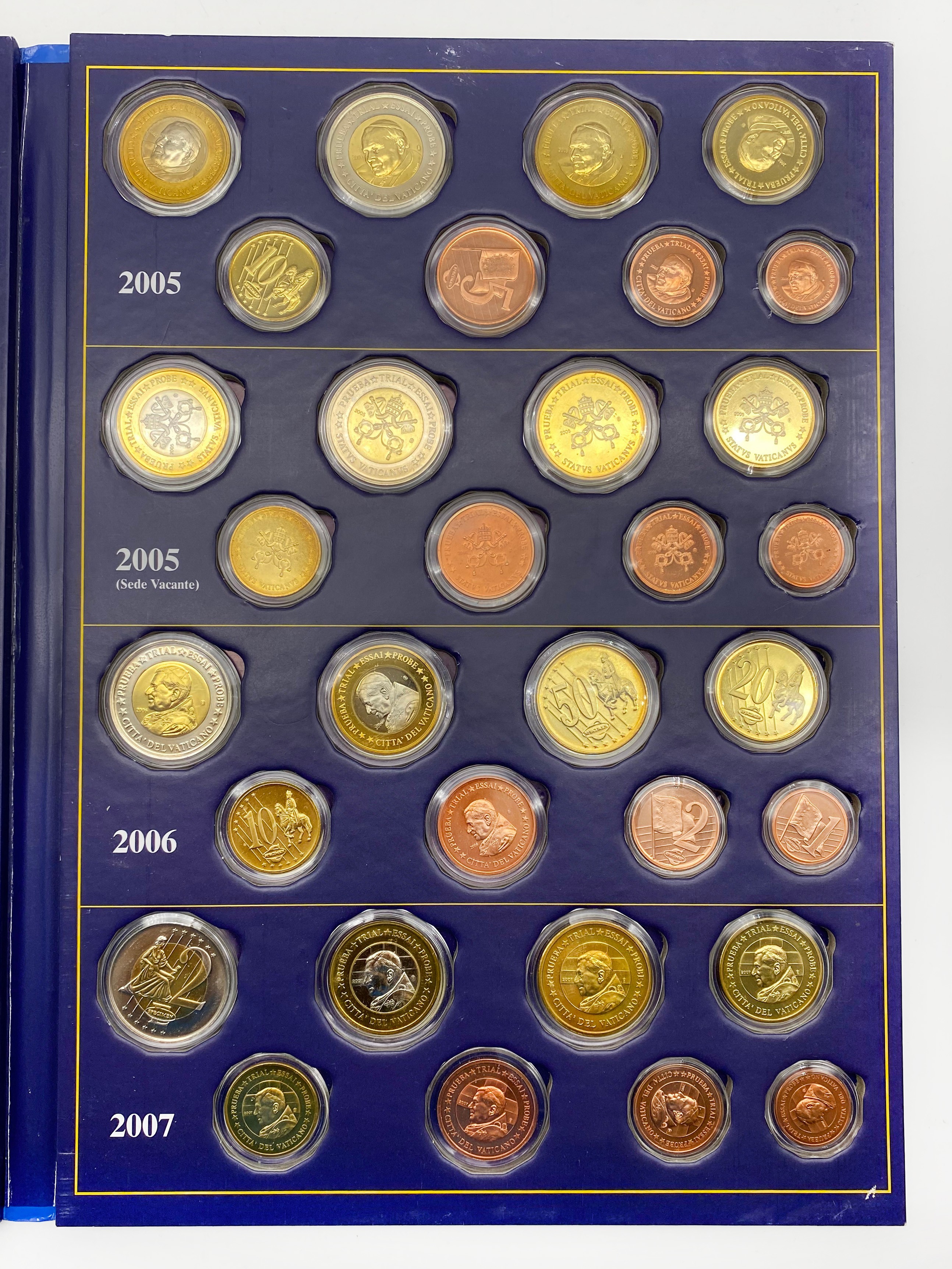 EURO TRIAL SPECIMEN COIN SET 2002 2007 - VATICAN - Image 3 of 5