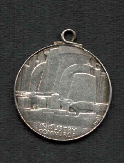 STRUCK AT THE BRITISH EMPIRE EXHIBITION 1924 SILVER MOUNTED WITH LOOP MEDAL