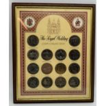 FRAMED 29TH JULY 1981 ST. PAUL'S CATHEDRAL THE ROYAL WEDDING COIN COLLECTION