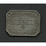 EDINBURGH 1843 St ANDREW'S FREE CHURCH TOKEN OF ADMISSION TO THE LORD'S TABLE 4