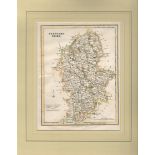 STAFFORDSHIRE MAP PUBLISHED BY FULLARTON & CO GLASGOW (1833/1840)