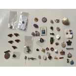 BADGES (48), MANY SUBJECTS INCLUDING ROYALTY& SOCIETIES