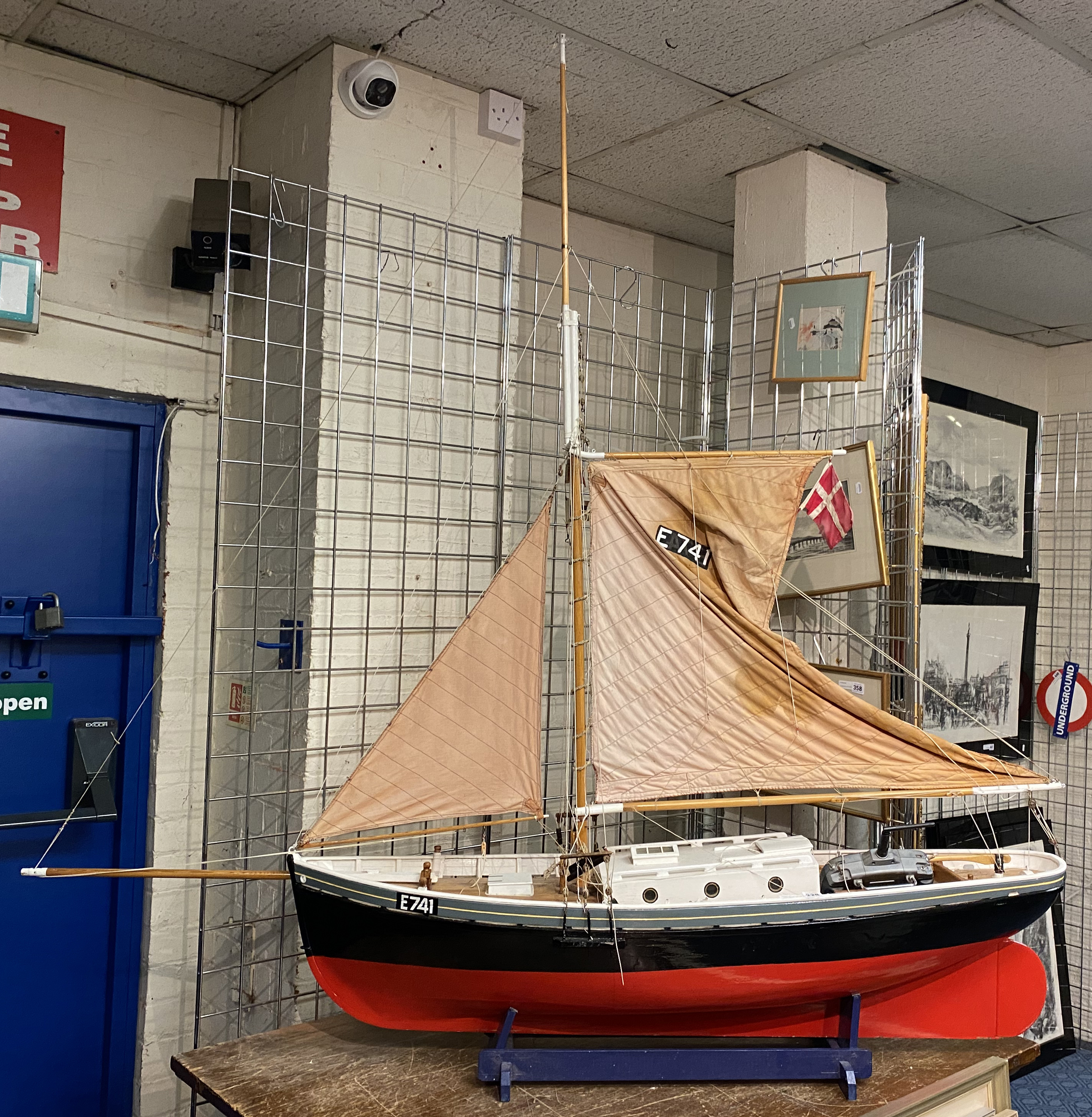 LARGE MODEL SAILING BOAT - SCRATCH BUILT