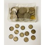 COLLECTION OF US & BRITISH COINS - SOME SILVER