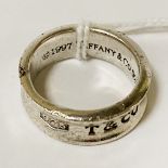 TIFFANY & CO SILVER RING - SIZE M