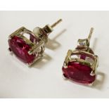 RUBY STUD EARRINGS