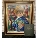 ORIGINAL NINO GUIFFRIDA FRAMED OIL ON CANVAS 65CMS X 76CMS WITH BOOK ON NINO GUIFFRIDA