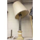 BRASS CORINTHIAN COLUMN TABLE LAMP 60CMS APPROX EXCLUDING SHADE