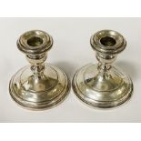 PAIR OF GORHAM SILVER CANDLESTICKS - 11CMS (H) APPROX