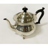 H/M SILVER TEAPOT - LONDON APPROX 14OZS