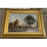 19THC DUTCH SCHOOL OIL ON PANEL