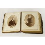 EARLY VICTORIAN PHOTO ALBUM WITH 30+ PHOTOS