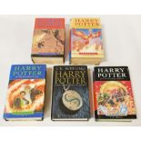 5 HARRY POTTER BOOKS FIRST EDITIONS