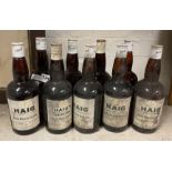 9 VINTAGE BOTTLES OF HAIG GOLD LABEL WHISKY