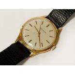 JAEGER LE COULTRE 18CT GOLD GENTS WRISTWATCH